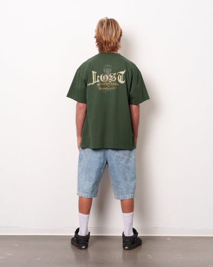 Cobra Boxy Tee Forest Green