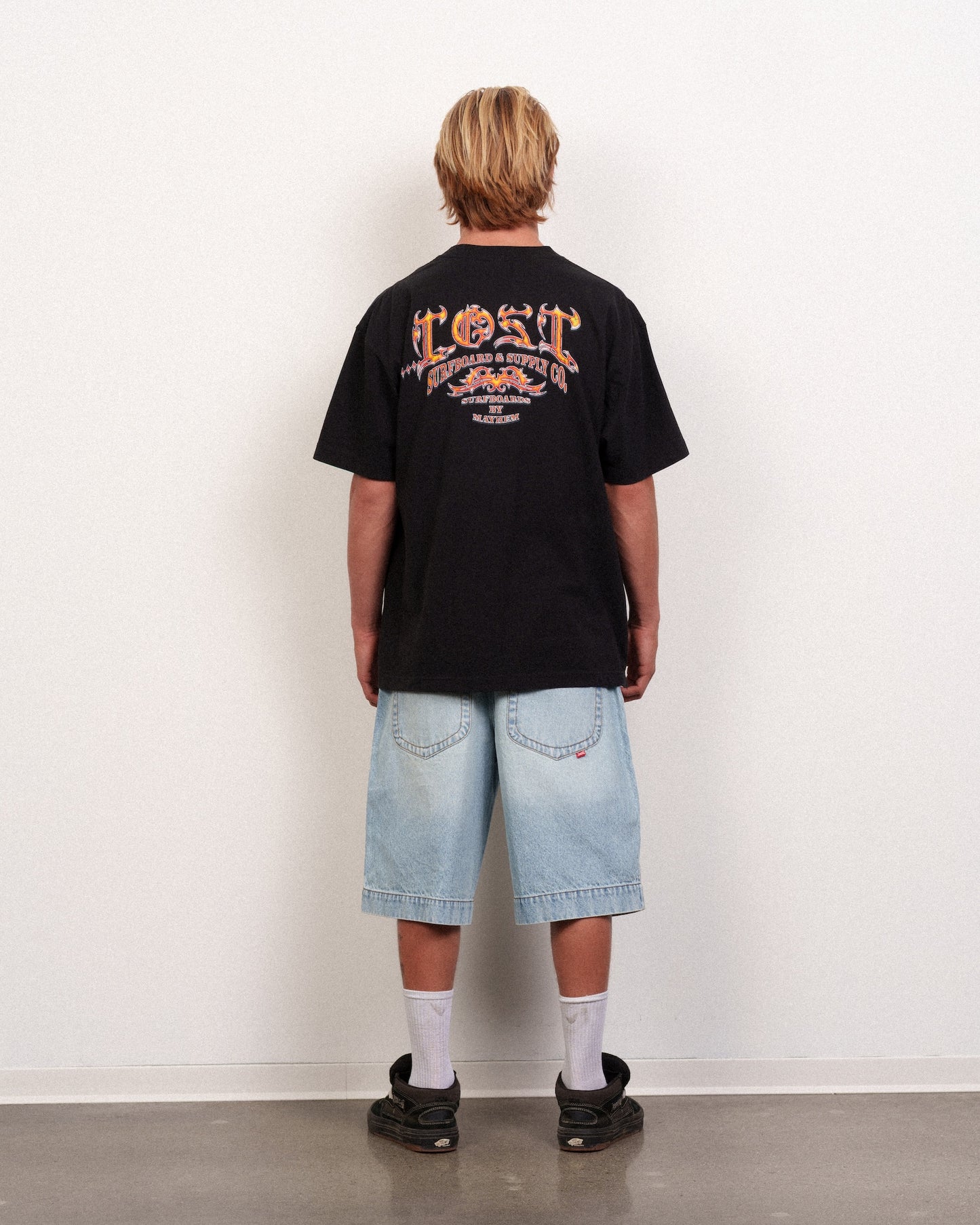Arched Gnarly Logo Boxy Tee Black