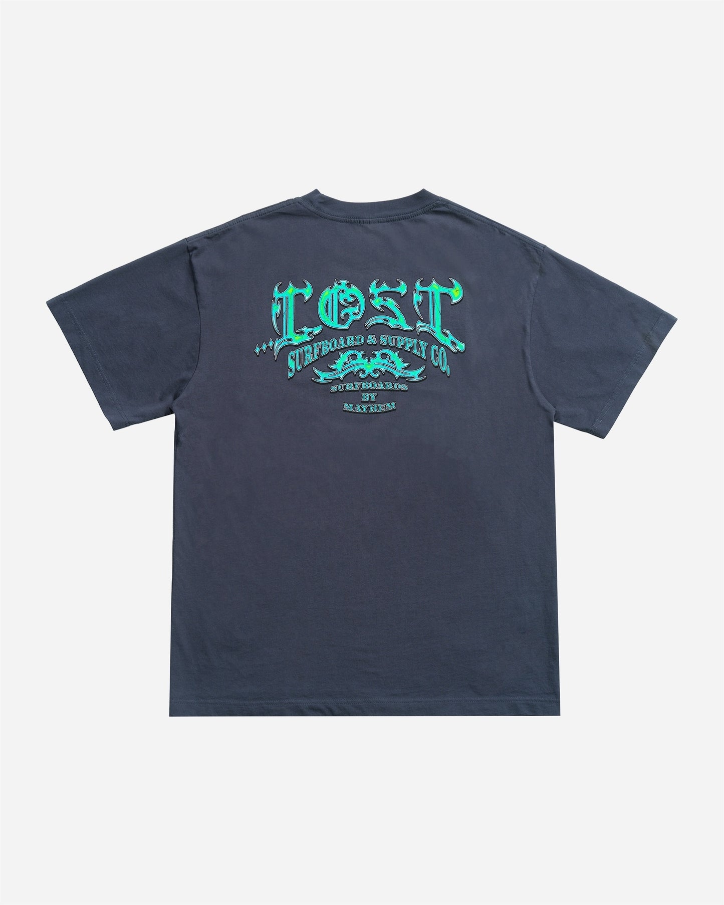Arched Gnarly Logo Boxy Tee Navy