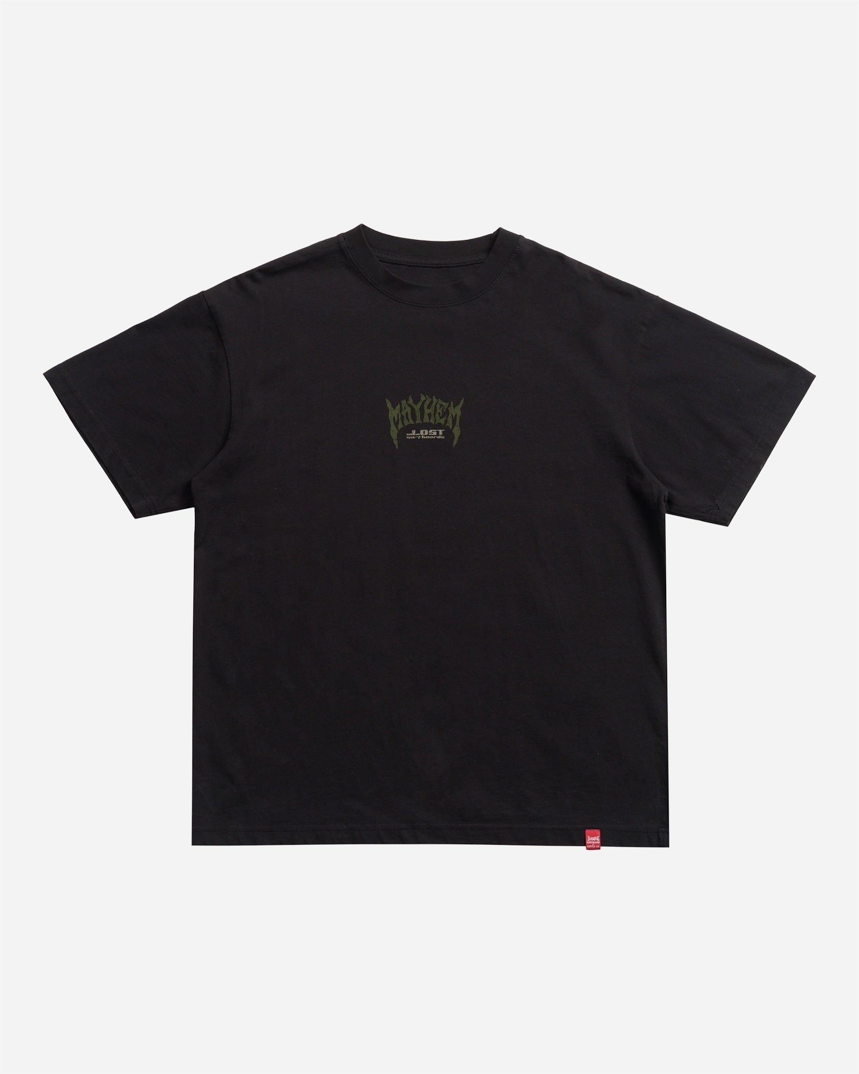 MAYHEM SPIKES LOGO BOXY TEE BLACK – Lost Enterprises