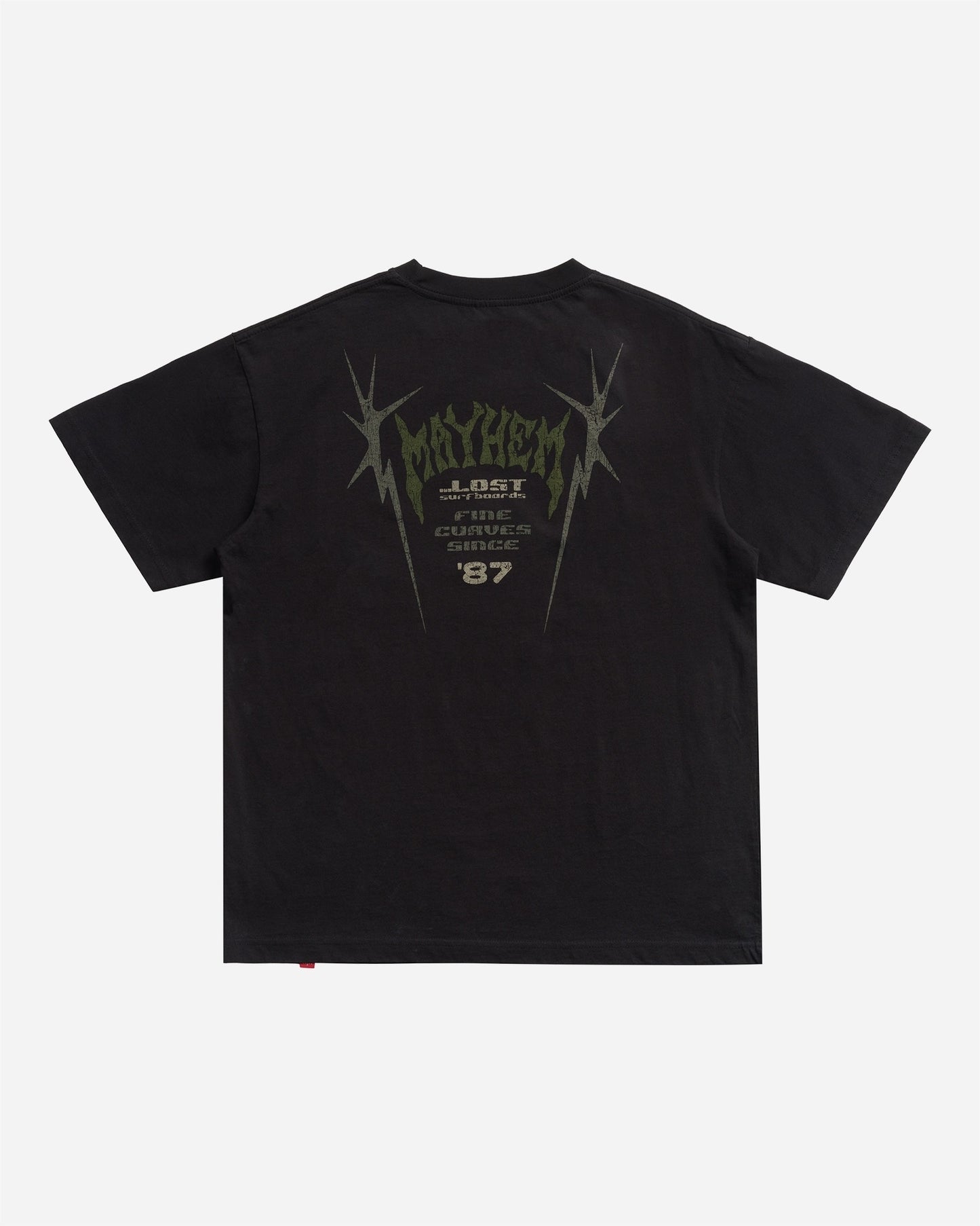 Mayhem Spikes Logo Boxy Tee Black