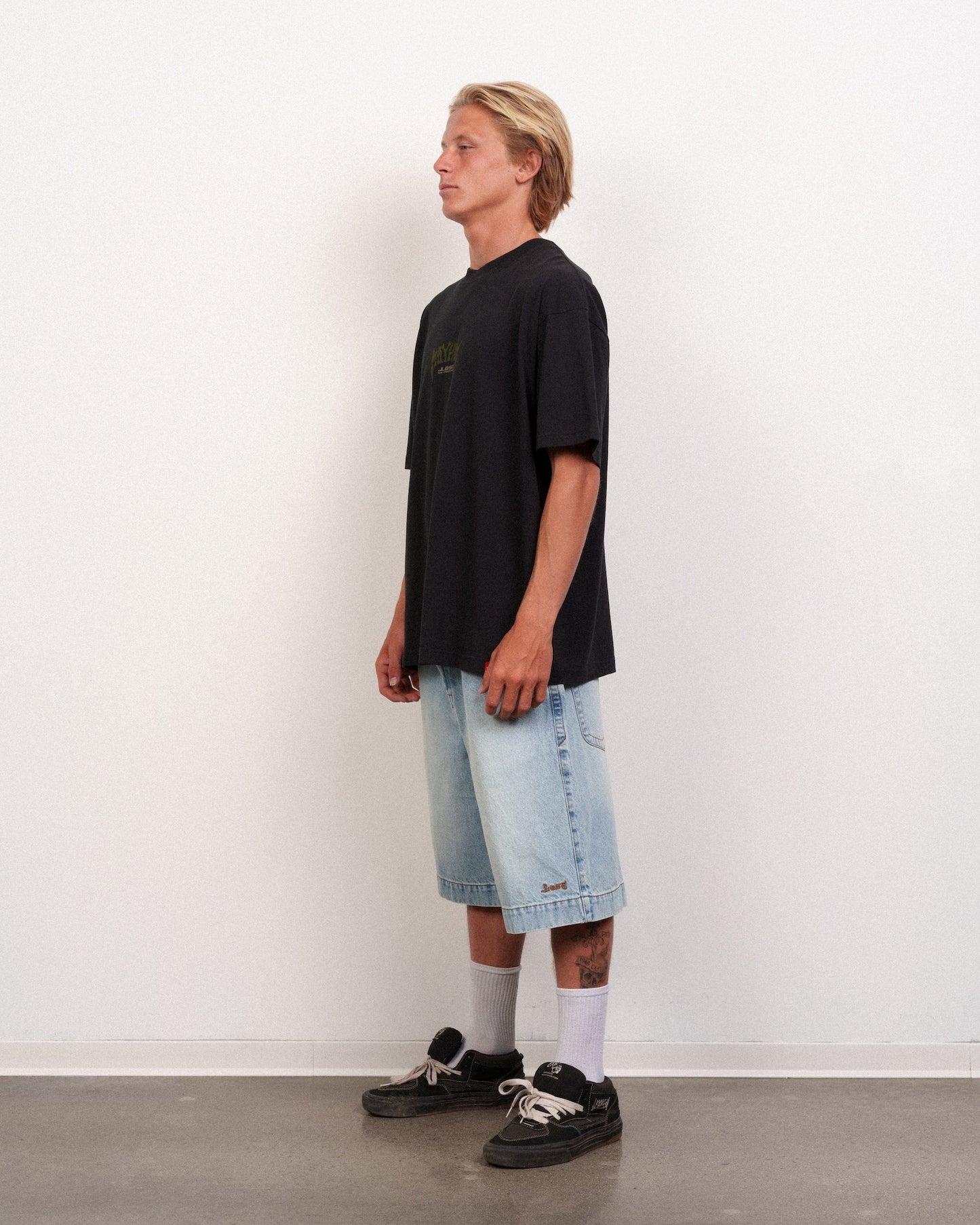 Mayhem Spikes Logo Boxy Tee Black