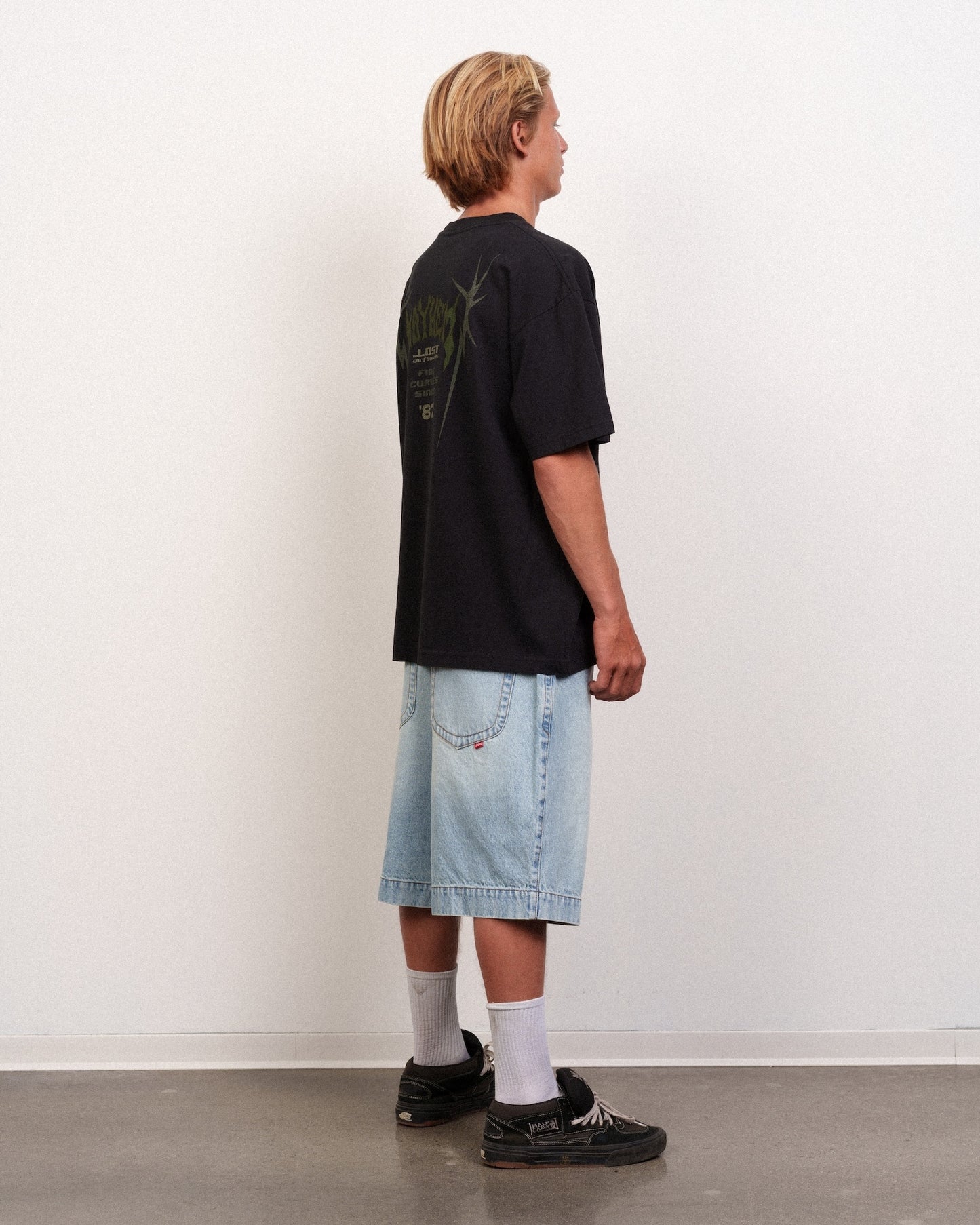 Mayhem Spikes Logo Boxy Tee Black