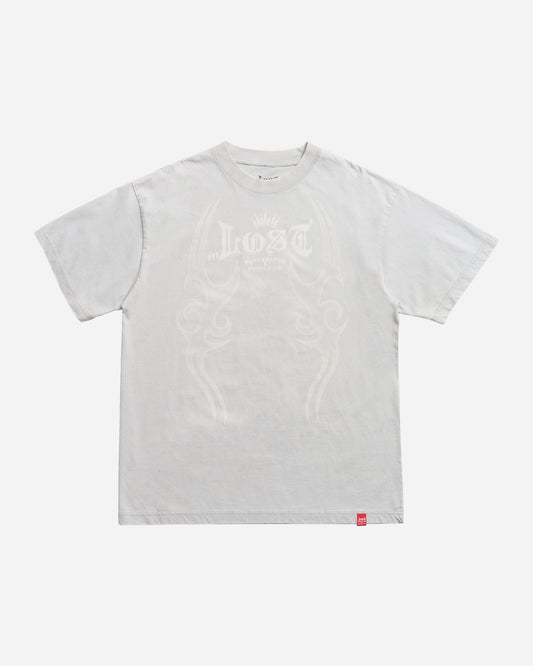 Fang Logo Boxy Tee Grey Snow