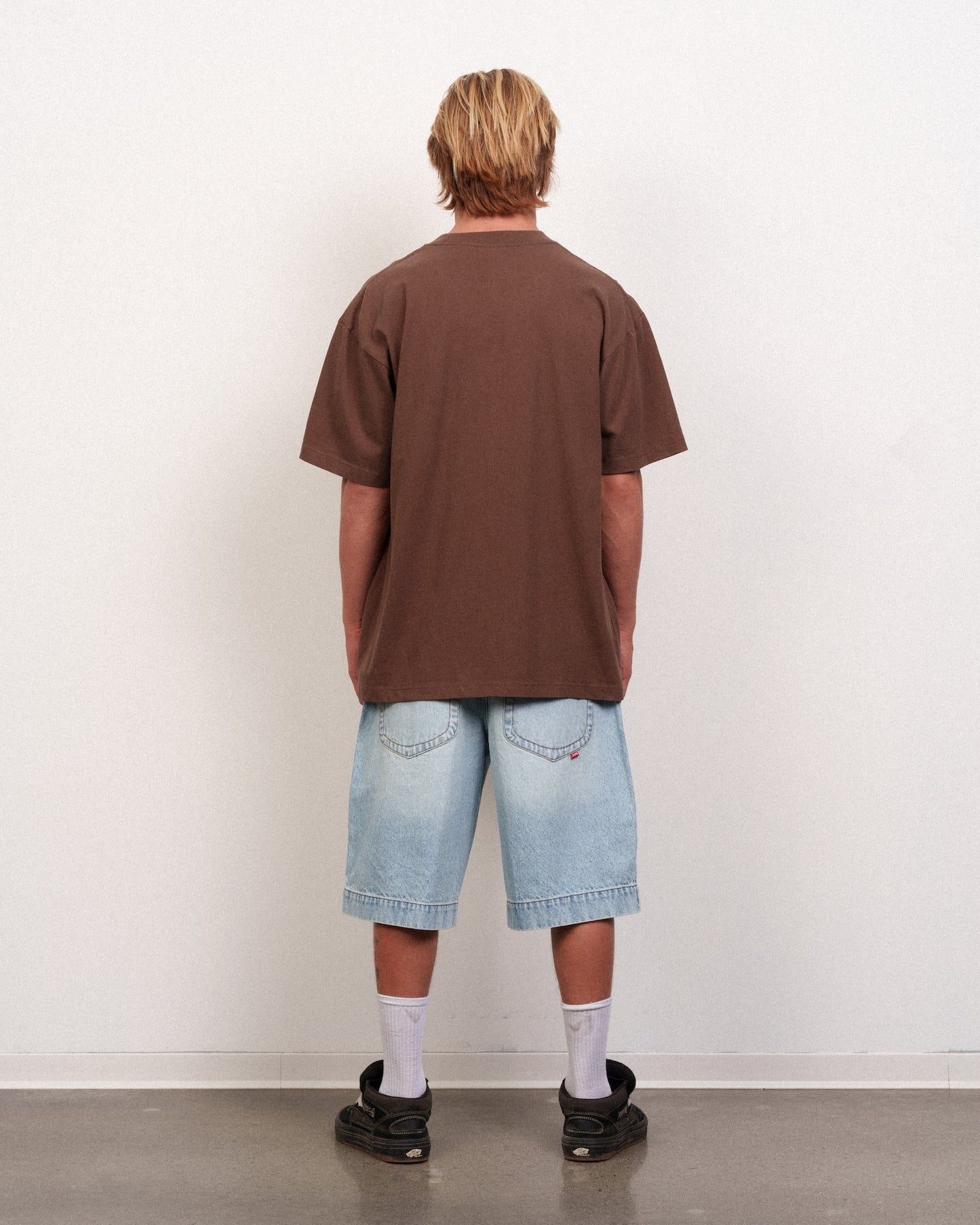 Flamer Logo Boxy Tee Chocolate Snow
