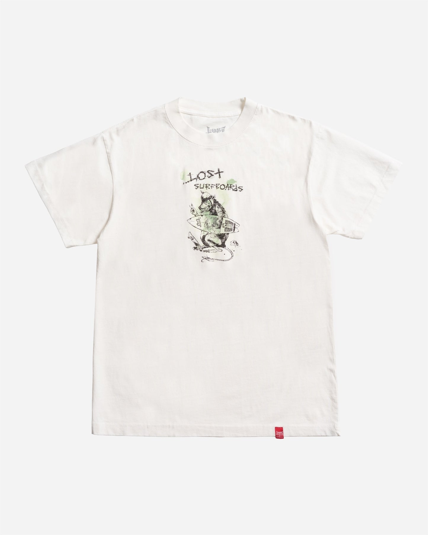 Ratty Boxy Tee White