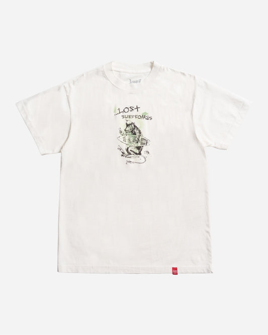 Ratty Boxy Tee White