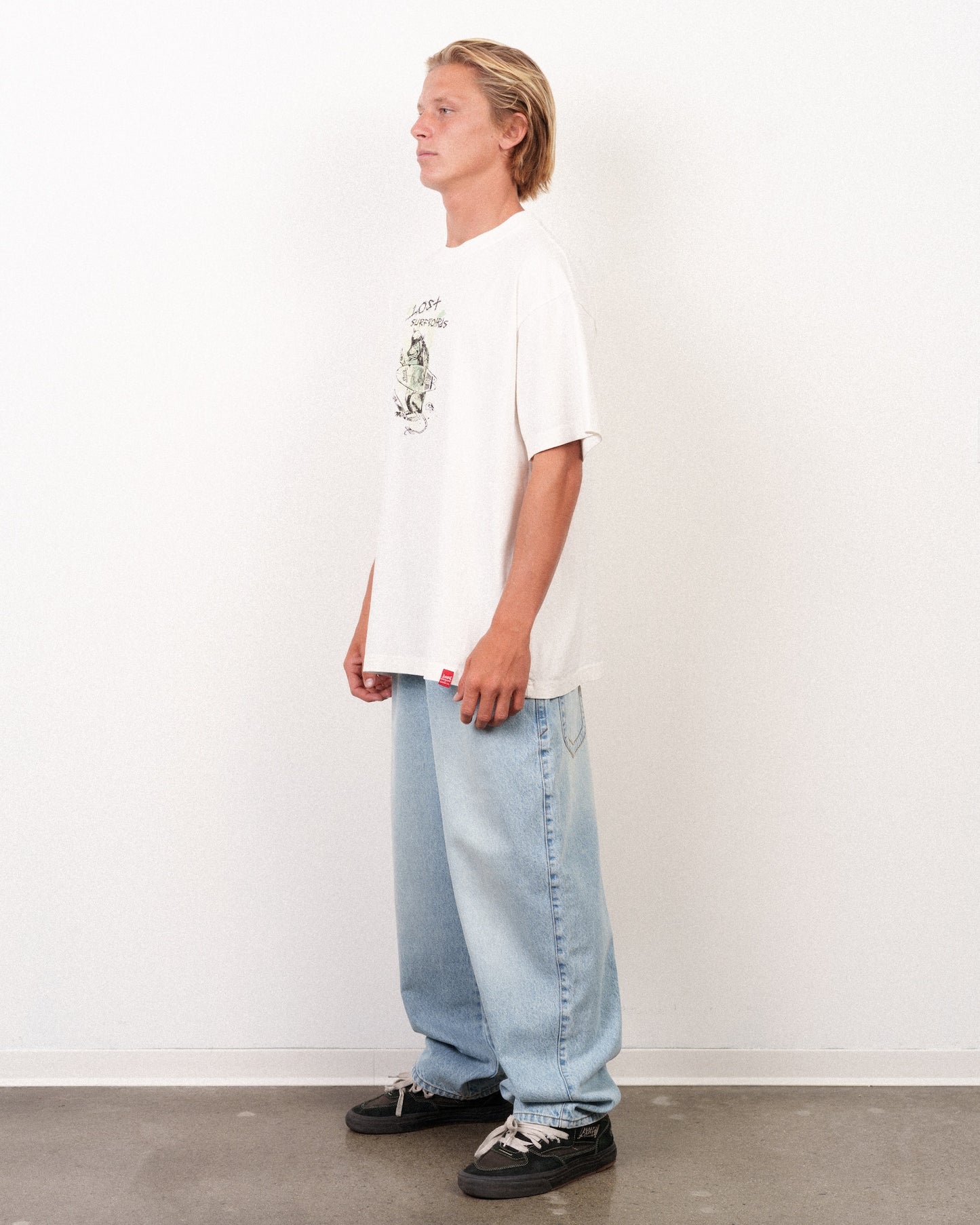 Ratty Boxy Tee White