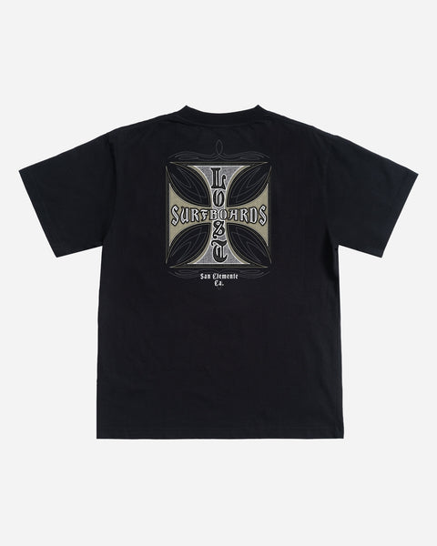 Crossed Boxy Tee Black – Lost Enterprises