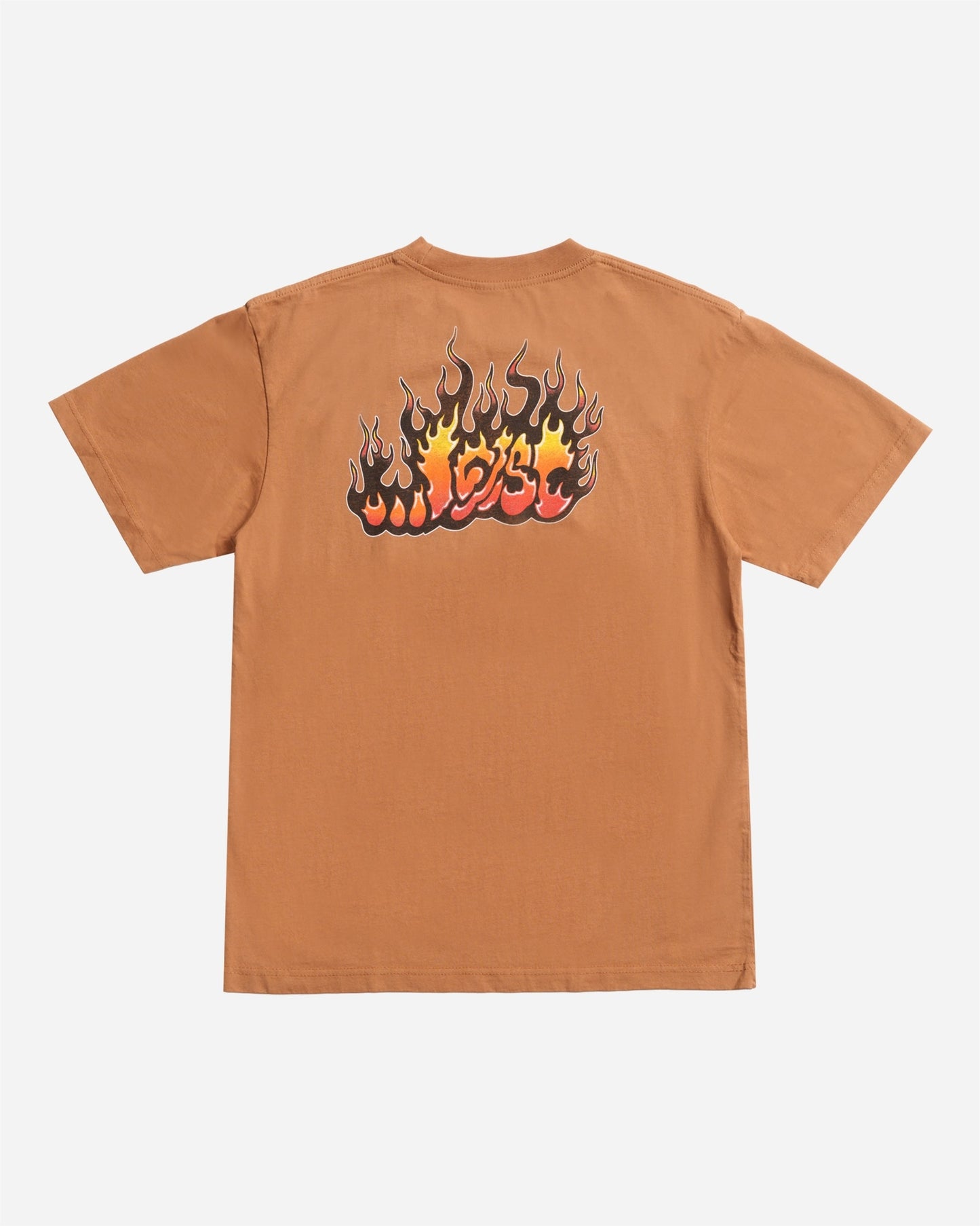 Flame Lam Boxy Tee Wheat