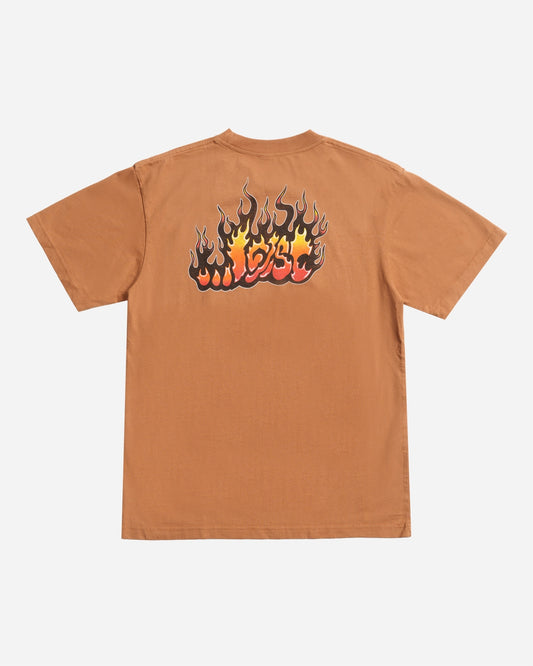 Flame Lam Boxy Tee Wheat