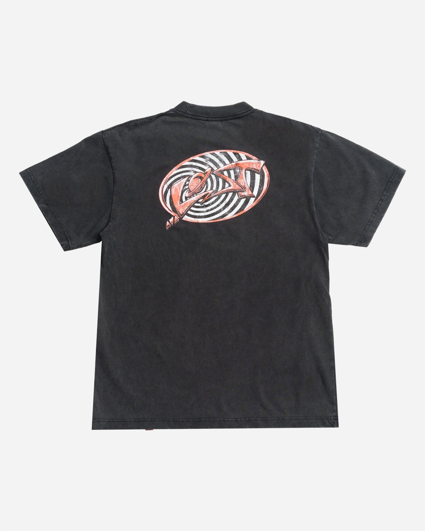 Spiraling Boxy Tee Vintage Black