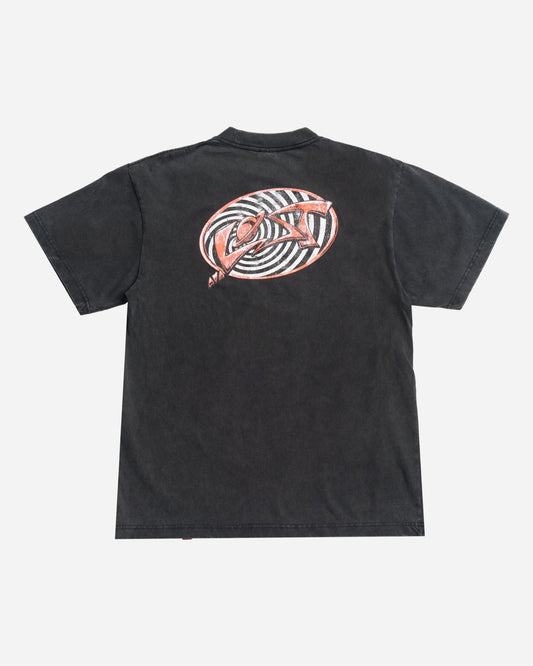 Spiraling Boxy Tee Vintage Black