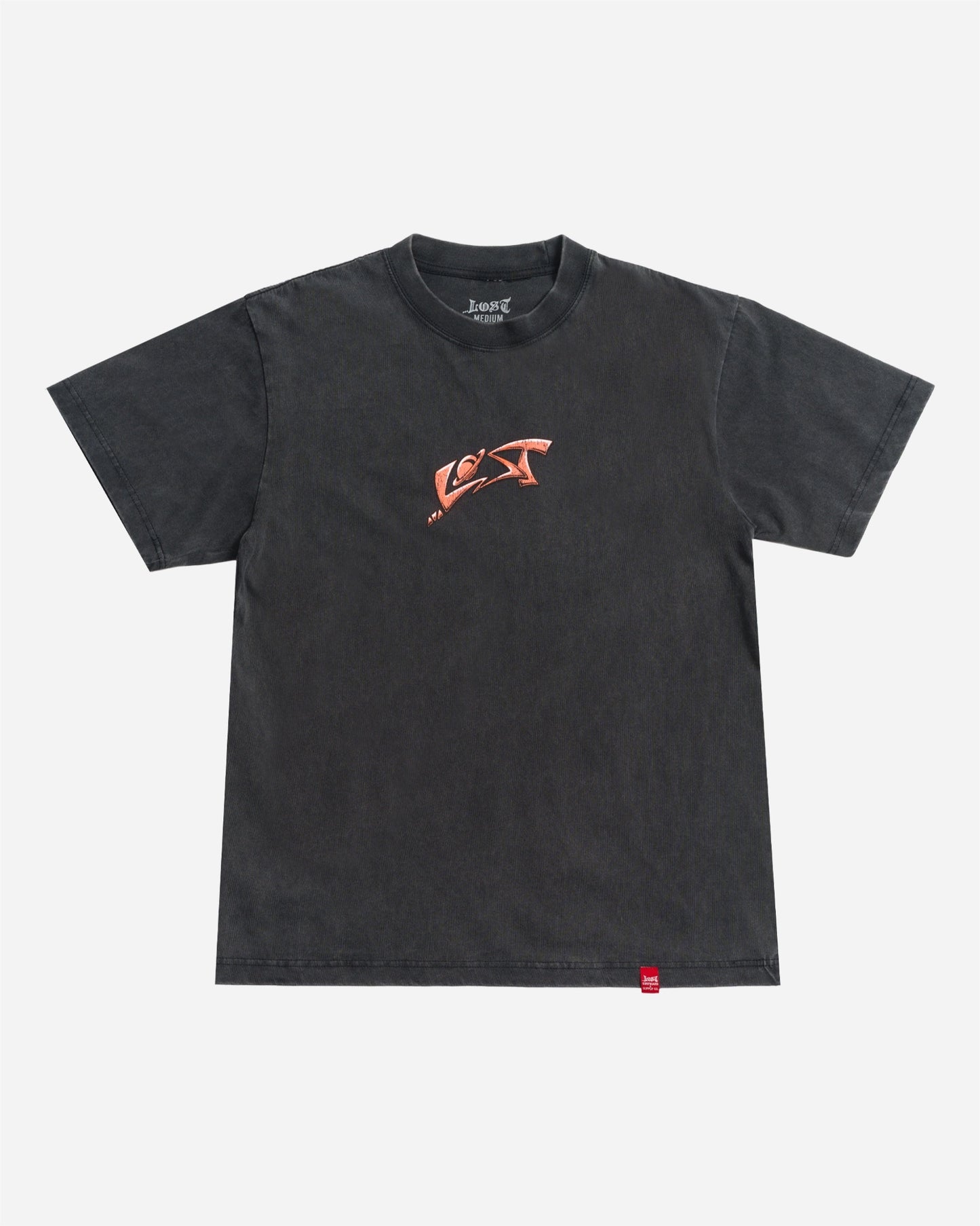 Spiraling Boxy Tee Vintage Black