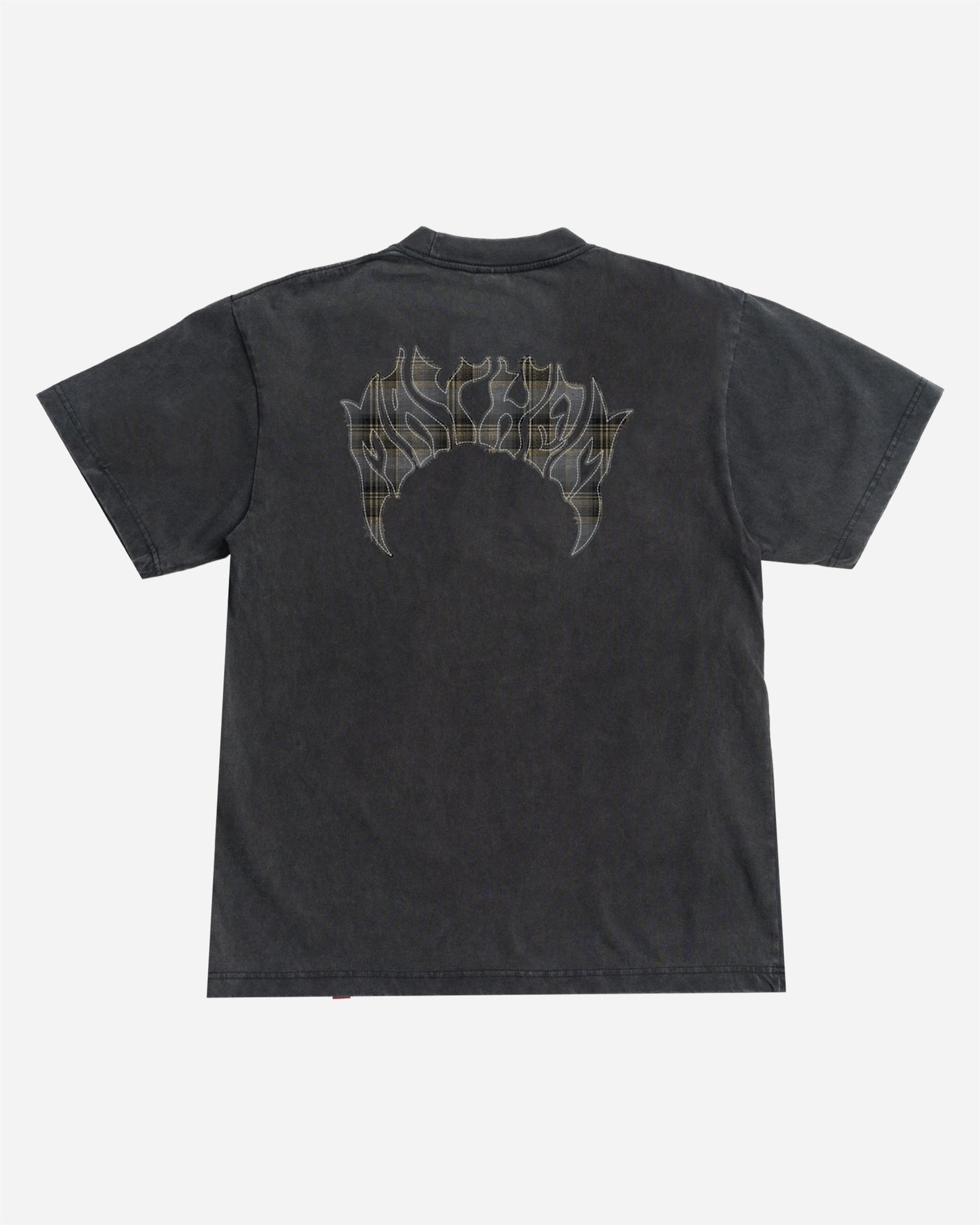 Mayhem Flannel Boxy Tee Vintage Black