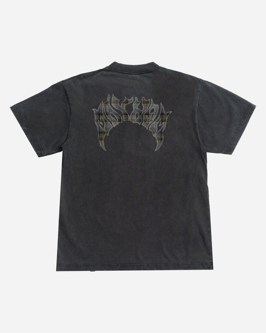 Mayhem Flannel Boxy Tee Vintage Black