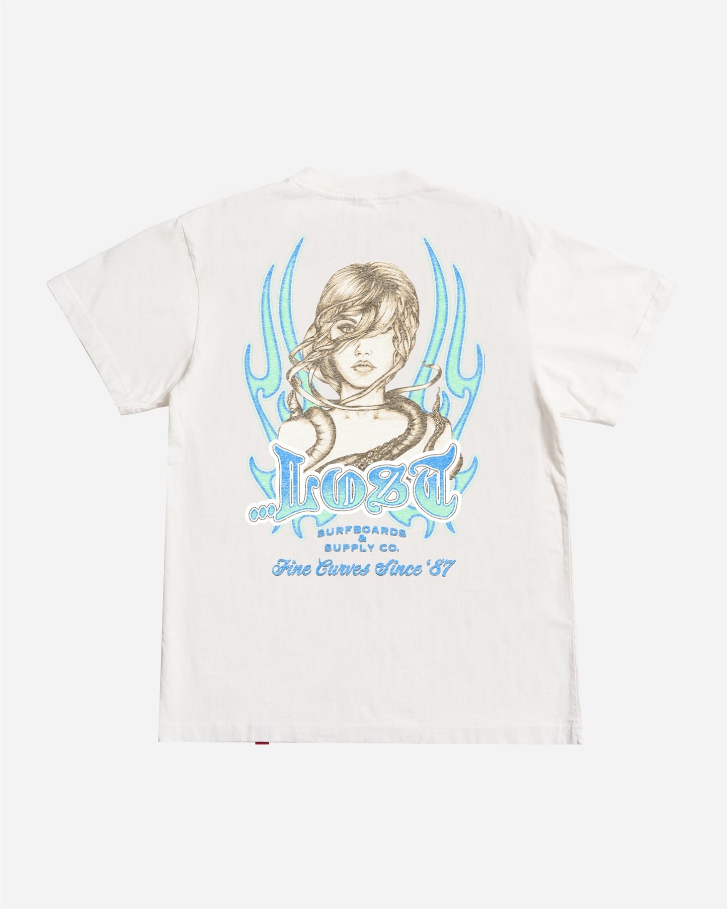 Fine Curves 2 Boxy Tee White