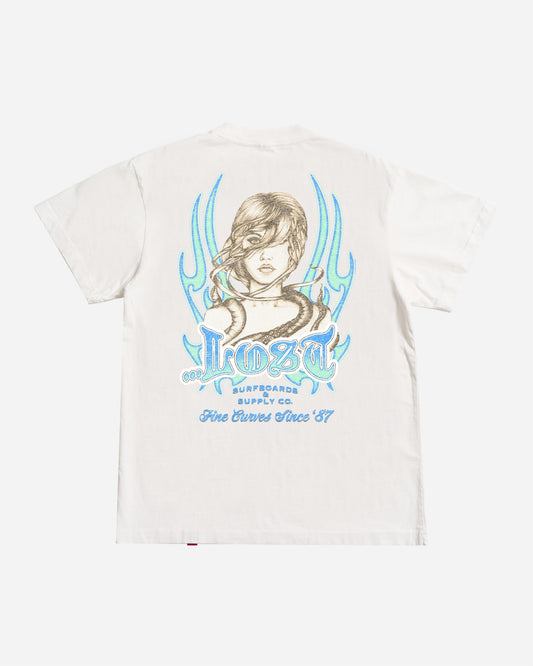 Fine Curves 2 Boxy Tee White