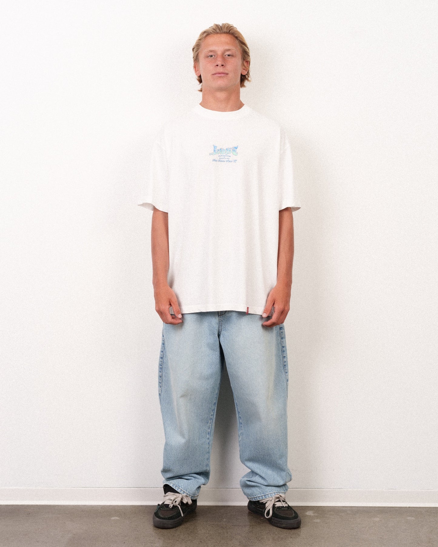 Fine Curves 2 Boxy Tee White