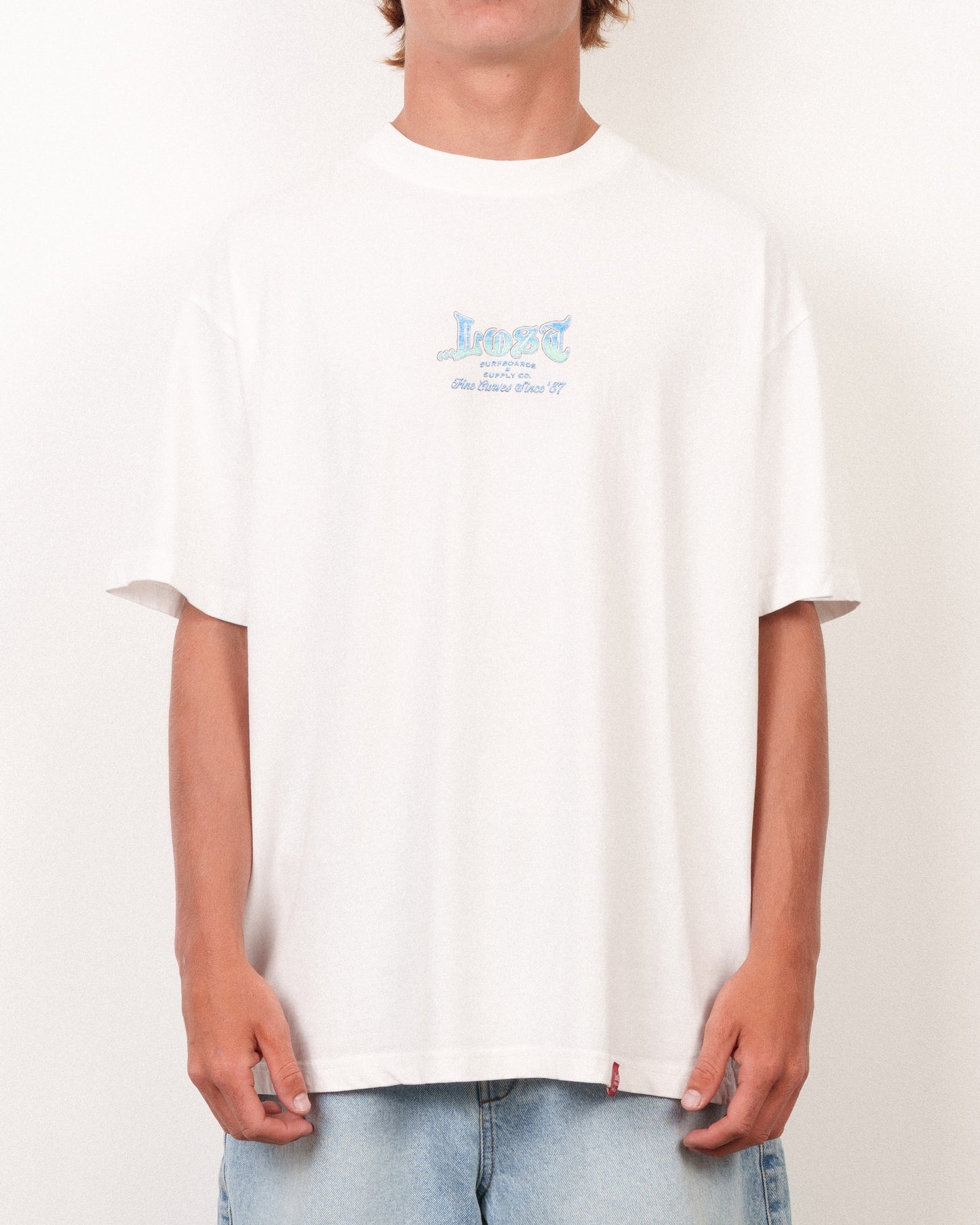 Fine Curves 2 Boxy Tee White