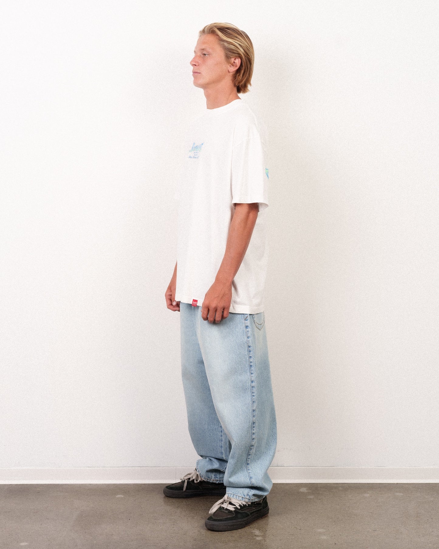Fine Curves 2 Boxy Tee White