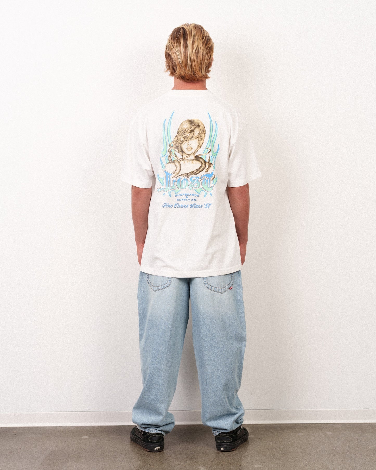 Fine Curves 2 Boxy Tee White