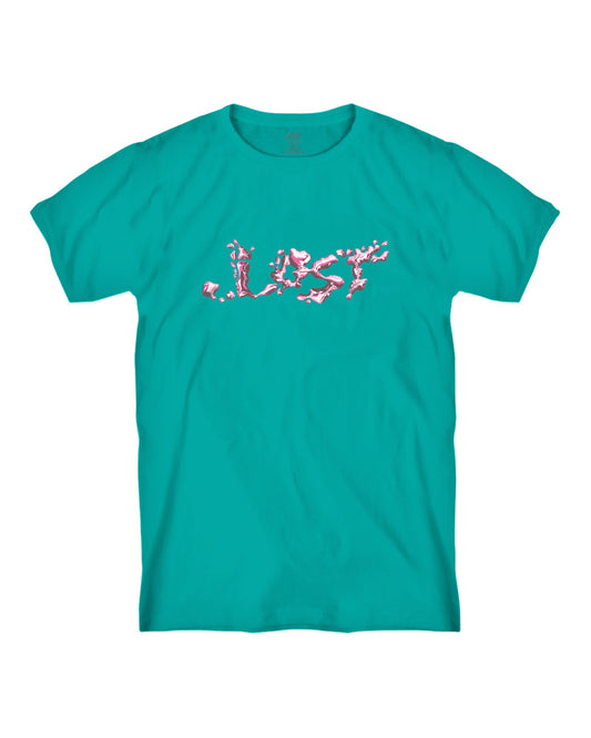 Liquid Metal Vintage Dye Tee Ultra Cyan