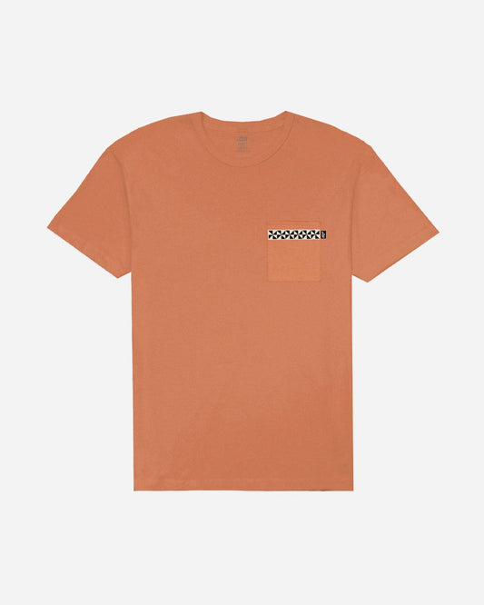 Archaic Vintage Dye Pocket Tee Faded Orange