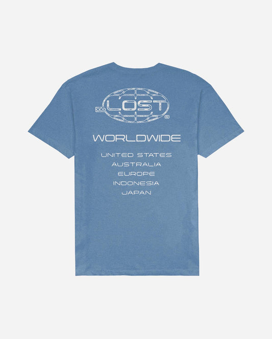 Global Vintage Dye Tee Pacific Blue