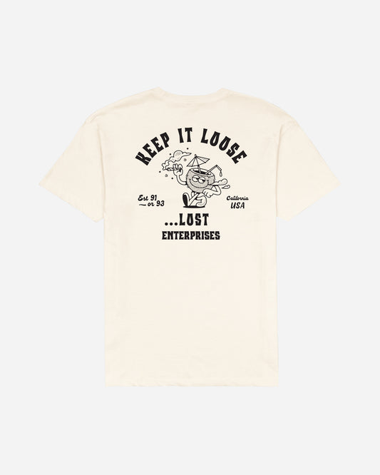 Keep It Loose Vintage Dye Tee Ivory