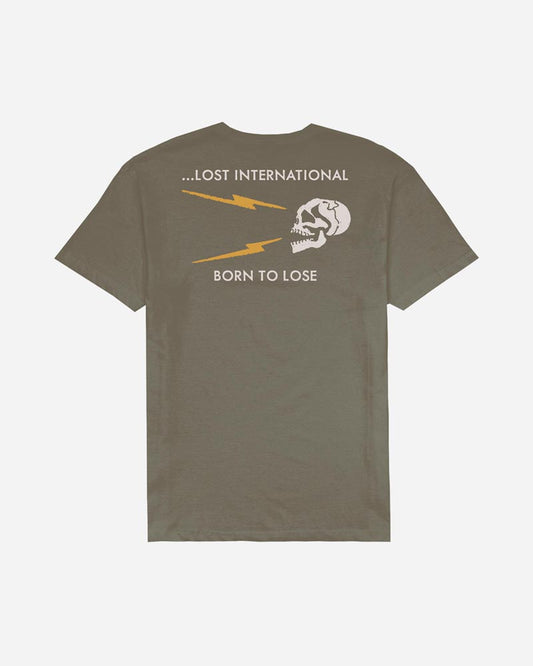 Born To Lose Vintage Dye Tee Dark Green