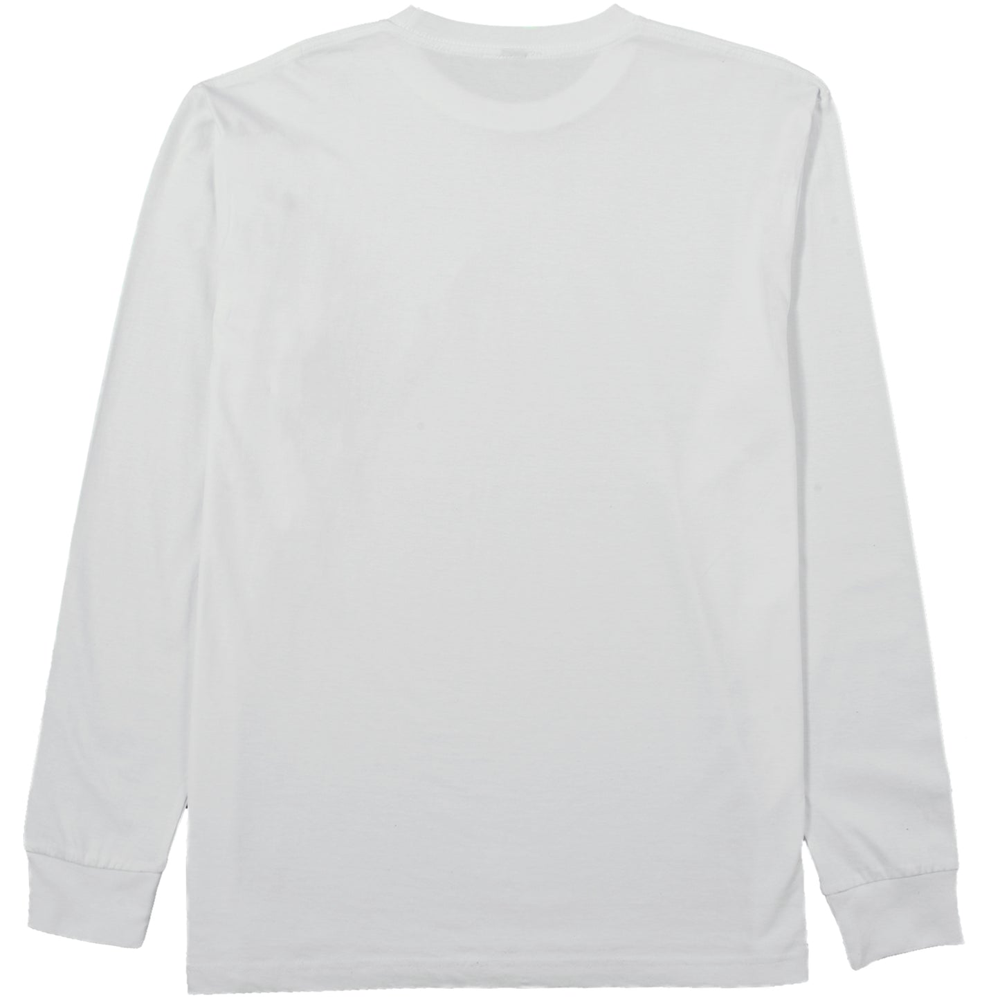 Team Lost Long Sleeve Tee White With Cyan