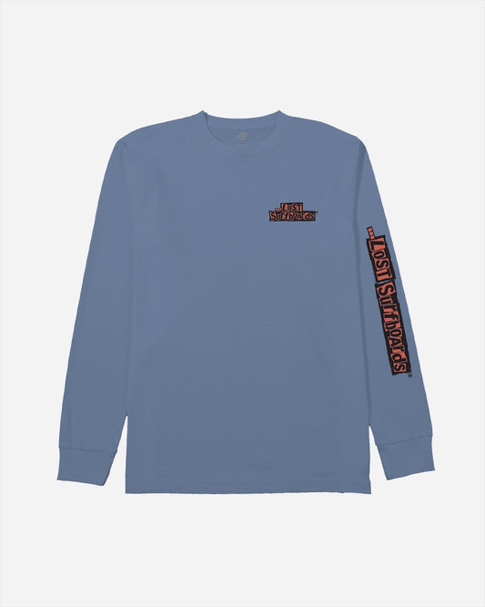 Bollocks Ls Tee Blue Horizon