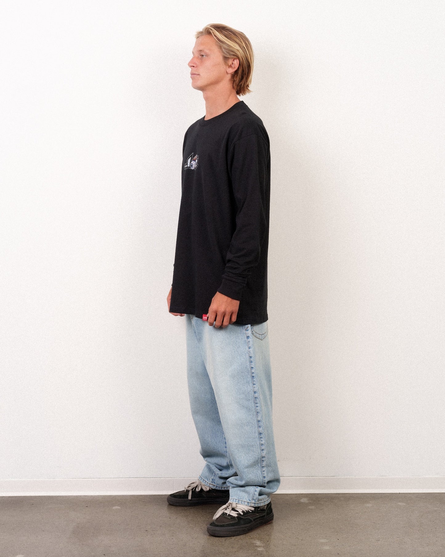 Eyeball Lam Long Sleeve Tee Black