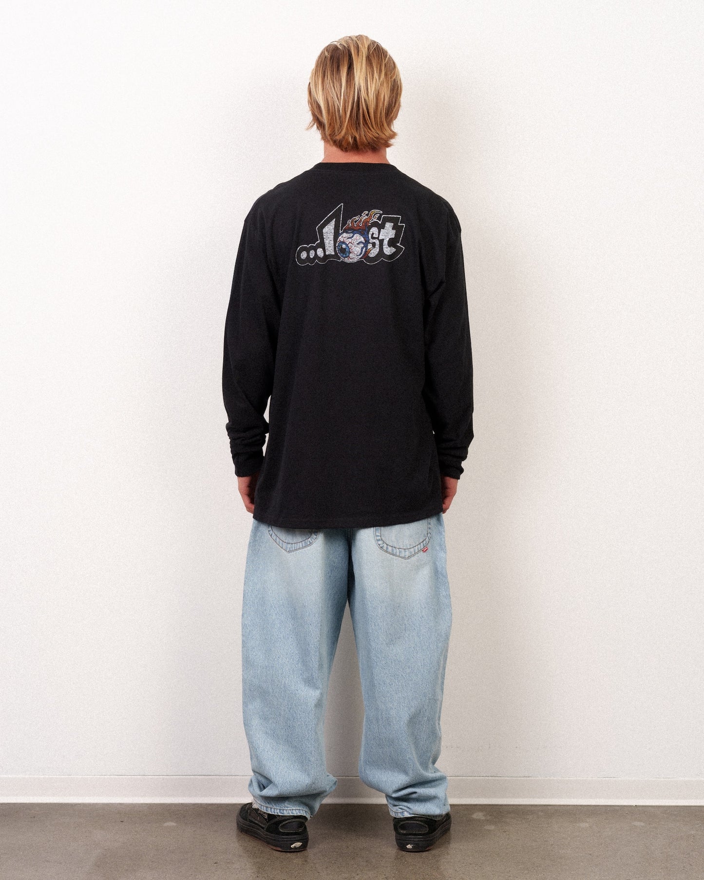 Eyeball Lam Long Sleeve Tee Black