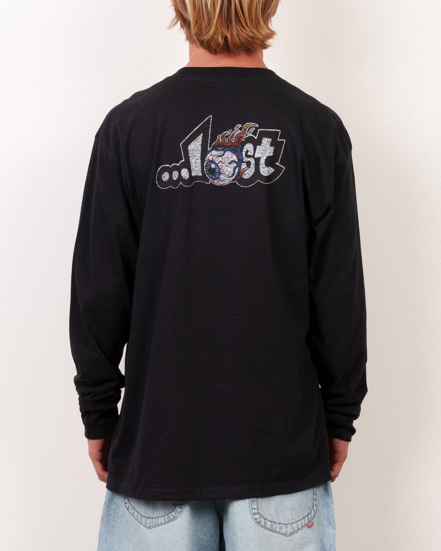Eyeball Lam Long Sleeve Tee Black