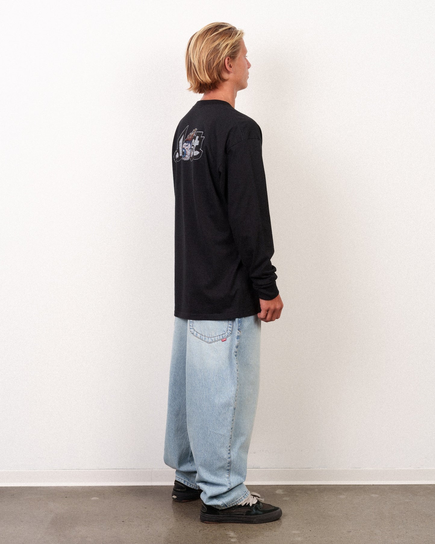Eyeball Lam Long Sleeve Tee Black