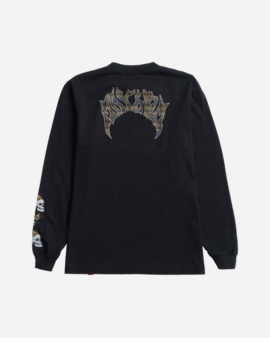 Mayhem Flannel Long Sleeve Tee Black