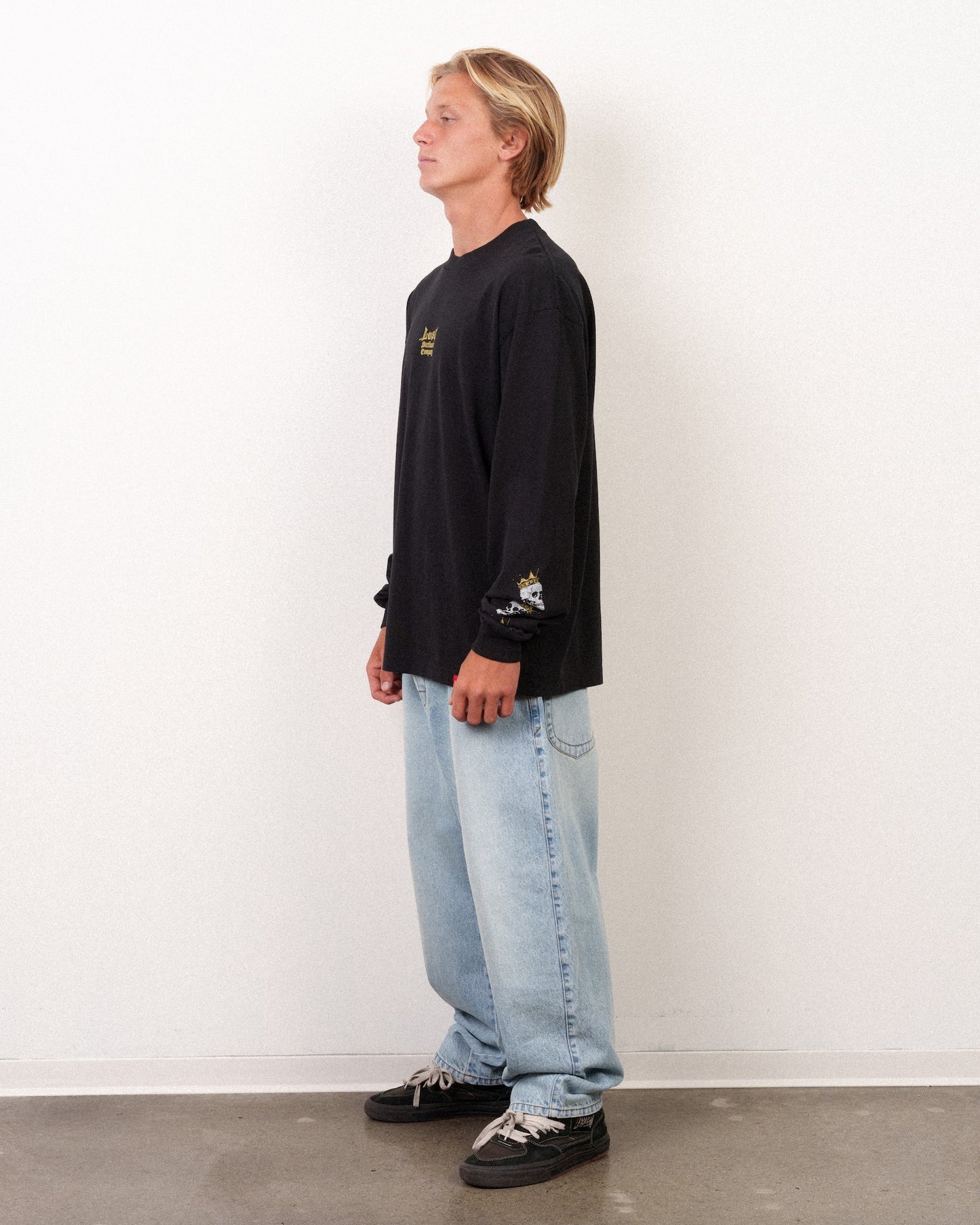 Mayhem Flannel Long Sleeve Tee Black