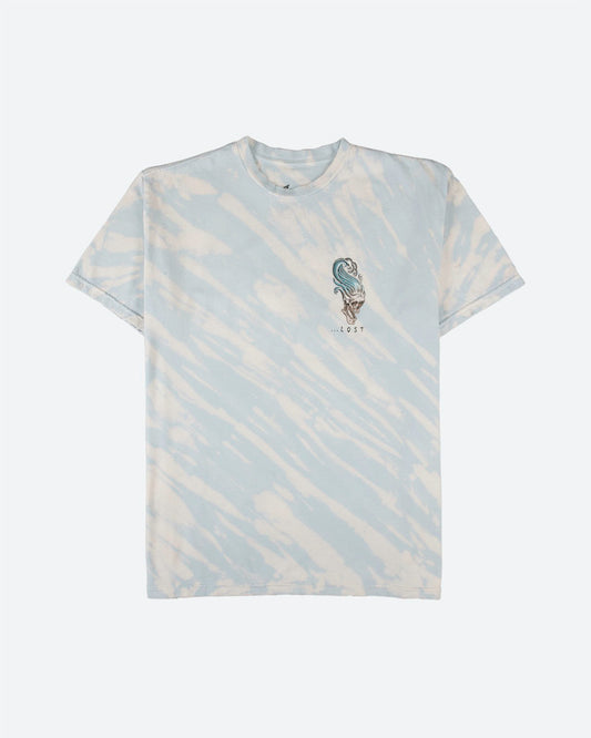 Backdraft Wash Tee Bleached Denim Tie Dye