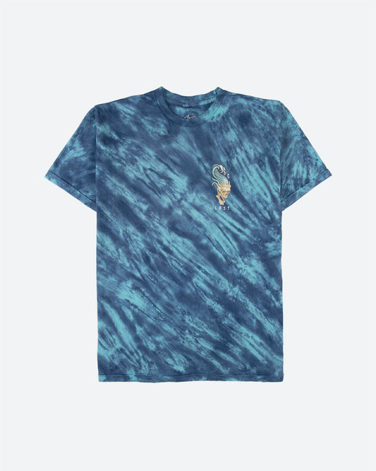 Backdraft Wash Tee Navy Tie Dye