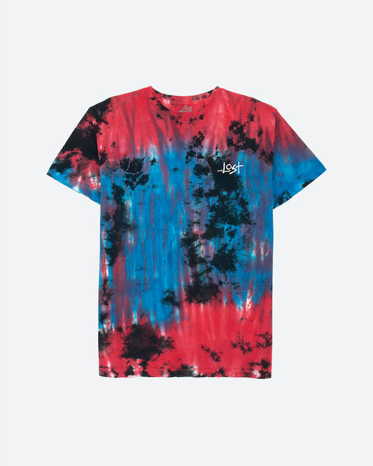 Rage Wash Tee Blue Tie Dye