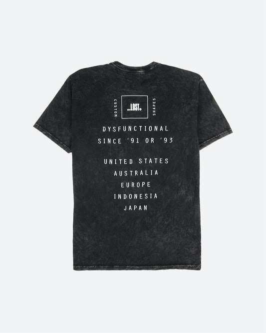 Vapor Wash Tee Black Mineral Wash