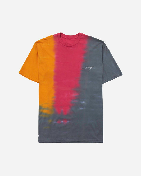 Vertical Wash Tee Grey Tie Dye