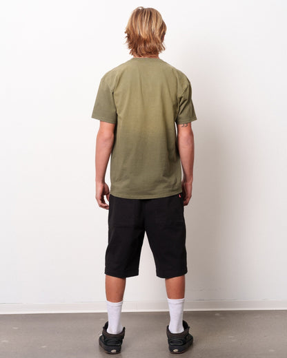 Crown Logo Wash Tee Surplus Green Spray