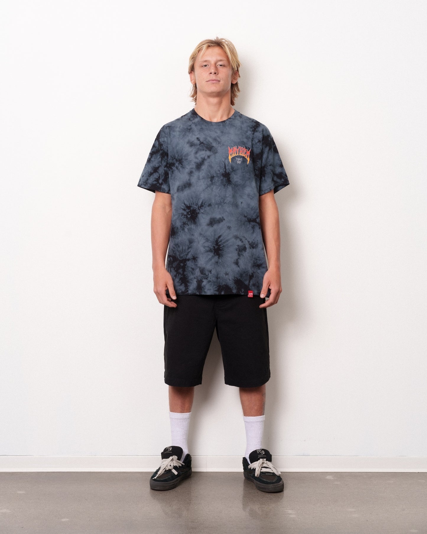Mayhem Since 87 Wash Tee Black Crystal Dye