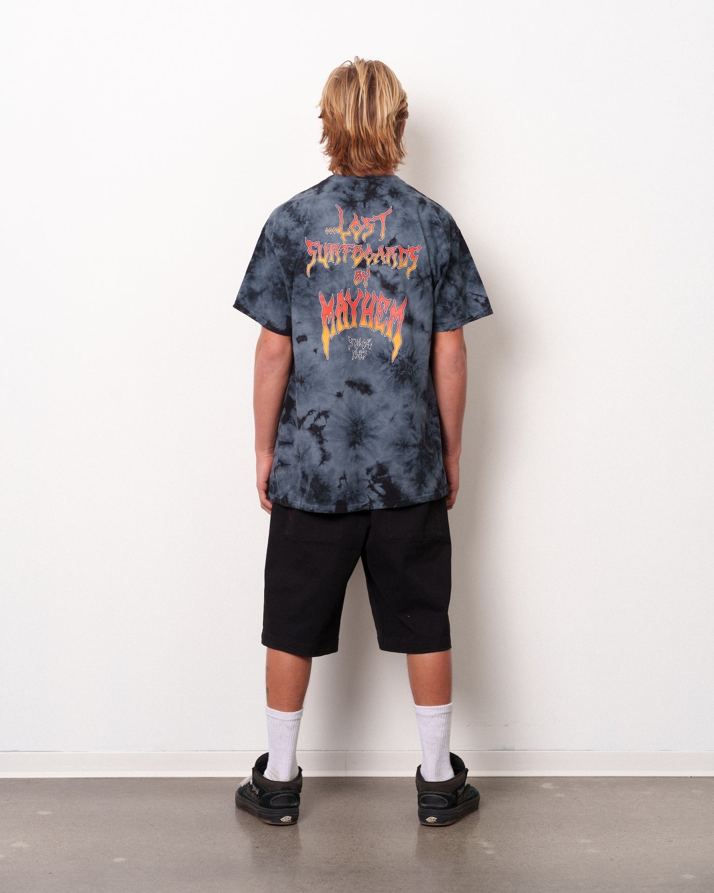 Mayhem Since 87 Wash Tee Black Crystal Dye