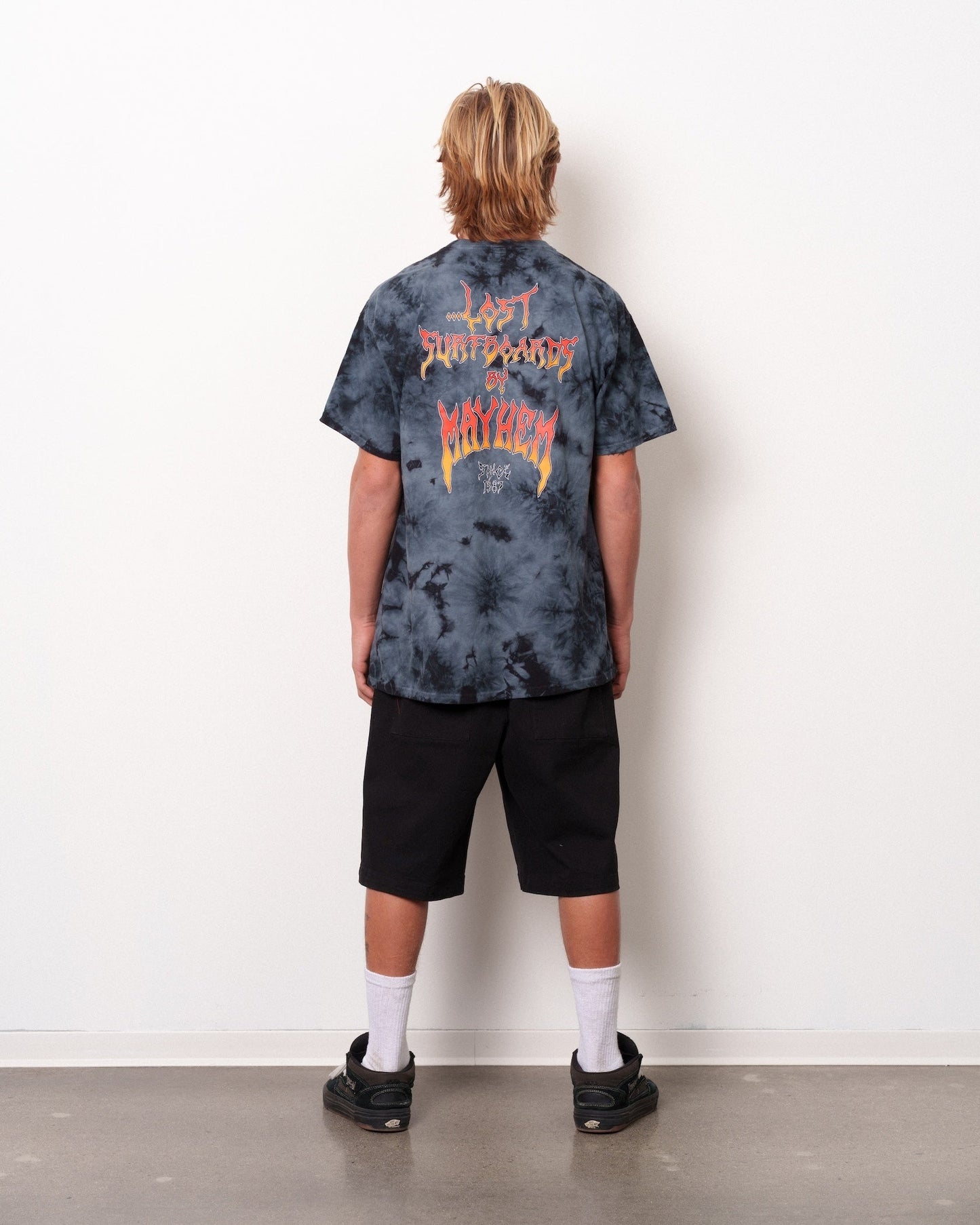 Mayhem Since 87 Wash Tee Black Crystal Dye