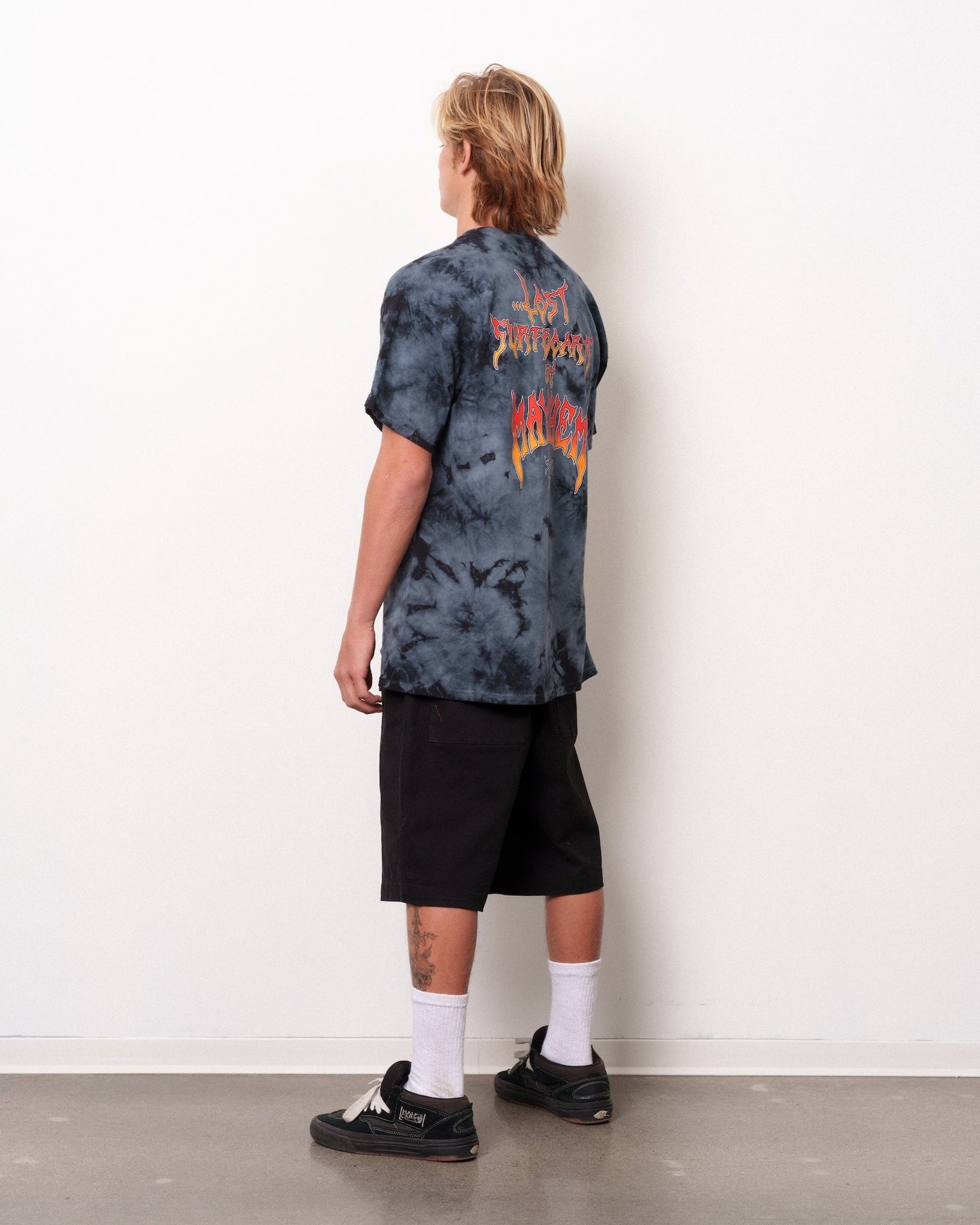 Mayhem Since 87 Wash Tee Black Crystal Dye
