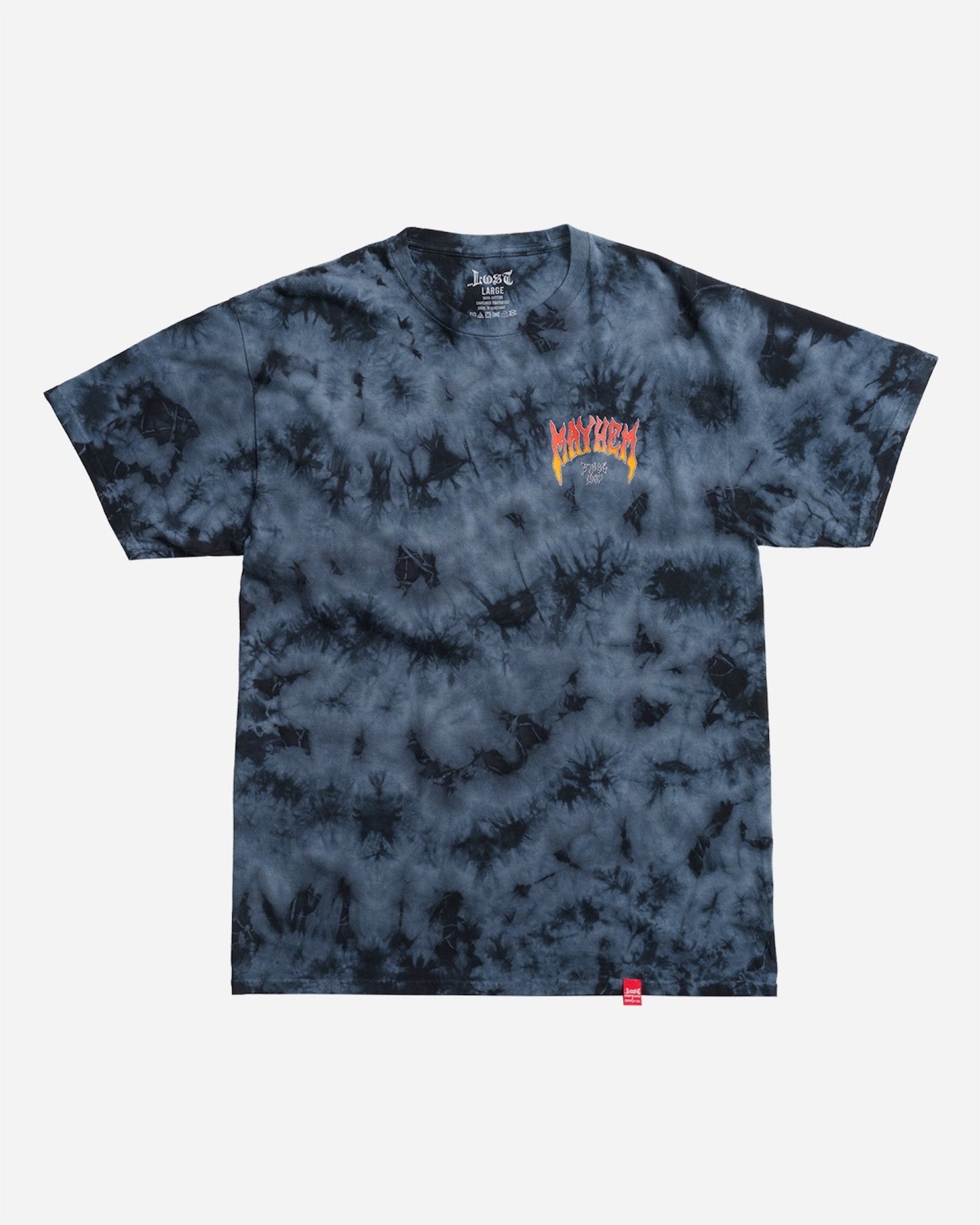 Mayhem Since 87 Wash Tee Black Crystal Dye